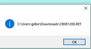 Arquivo que estou tentando ler